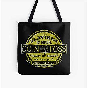 The Witcher Coin Toss Blaviken All Over Print Tote Bag