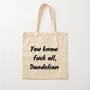 "You Know F*** All, Dandelion" The Witcher Netflix Quote Cotton Tote Bag