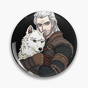 The Witcher and The White Wolf Pin