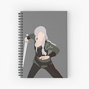 The Witcher - Ciri with her sword Spiral Notebook