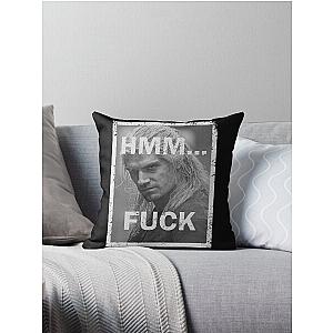 the witcher - fuck Throw Pillow