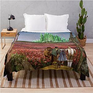 The Wizard of Oz Emerald City Landscape Throw Blanket