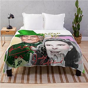 Wizard of OZ, Dorothy and The Wizard of OZ (with actress Judy Garland and actor Frank Morgan signatures) by ACCI Throw Blanket