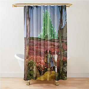 The Wizard of Oz Emerald City Landscape Shower Curtain