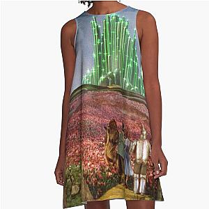 The Wizard of Oz Emerald City Landscape A-Line Dress