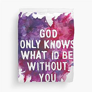 God Only Knows, The Beach Boys lyric art Duvet Cover