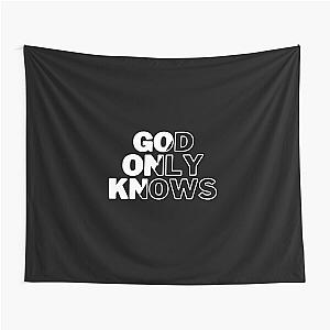 God Only Knows Large Black and White Tapestry