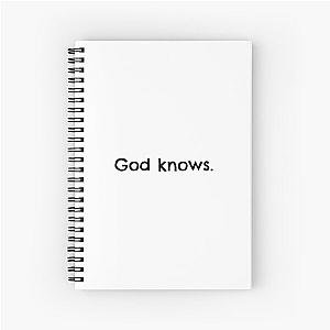 God knows Spiral Notebook