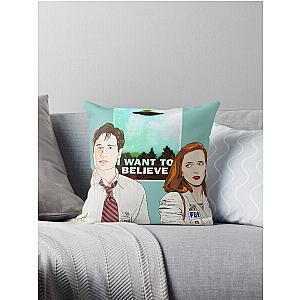 The X files the truth is out there I want to believe by Mimie  Throw Pillow