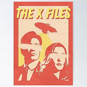 Vintage Retro Inspired X Files Gillian Anderson David Duchovny Poster Poster