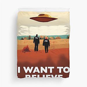 The X Files I want to believe FBI poster  Duvet Cover