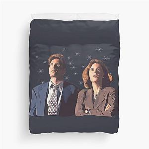 the X files deep throat Fox Mulder and Dana Scully  Duvet Cover