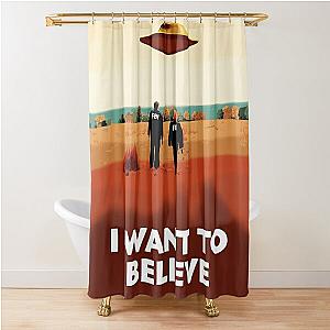 The X Files I want to believe FBI poster  Shower Curtain