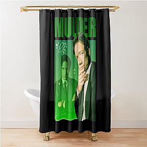 Fox Mulder The X Files Vintage Retro Design Shower Curtain