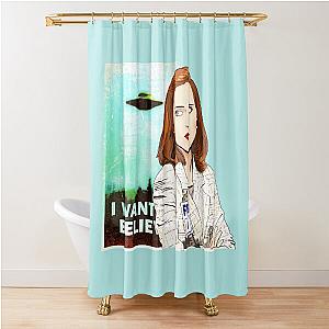 The X Files I Want to Believe Dana Scully  Shower Curtain