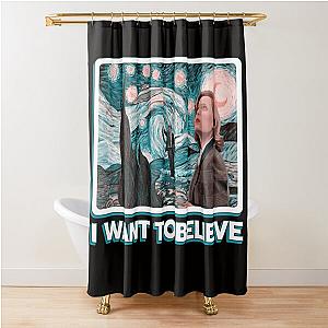 I Want To Believe X Files Shower Curtain