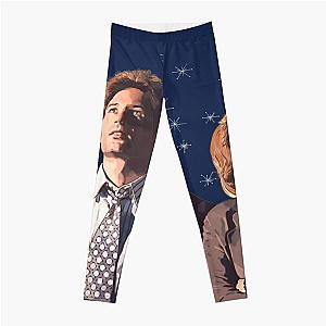 the X files deep throat Fox Mulder and Dana Scully  Leggings