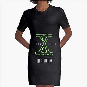 X Files Trust No One Glow Graphic T-Shirt Dress