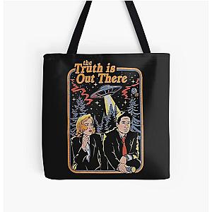 The truth is out there - X Files Classic T-Shirt with a witty message All Over Print Tote Bag