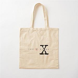 The X FilesAged Worn Logo1990's TelevisionMulder and Scully Cotton Tote Bag