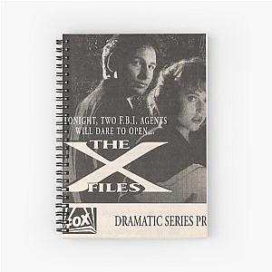 x files premiere Spiral Notebook