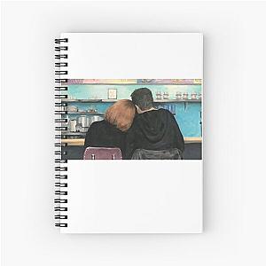 Mulder and Scully in the RM9sbG93ZXjz Diner X Files Original Painting Spiral Notebook