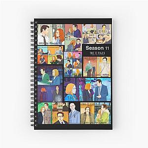 The X files season 11 all the episodes ( more 70 designs XFiles in my shop) Spiral Notebook