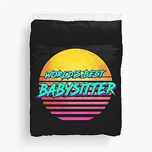 Funny Babysitter Retro 1980s Gift Duvet Cover