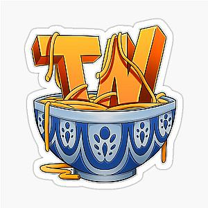 Think Noodles Funny Gamer Sticker