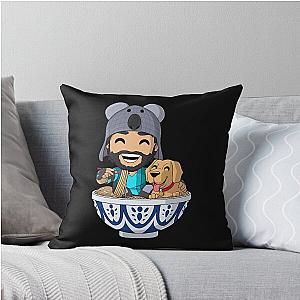 Merch from Think noodles Throw Pillow