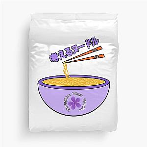 Japanese Anime Cute Purple Flower Duvet Cover