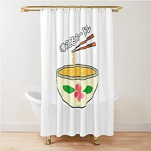 Japanese Anime Cute Pink Flower Shower Curtain
