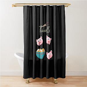 Think noodles Shower Curtain