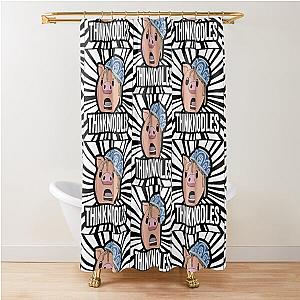 Think noodles Shower Curtain