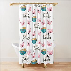 Think noodles Shower Curtain