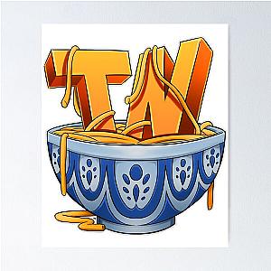 think noodles funny gamer poster