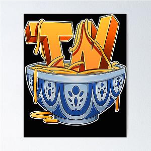 Think Noodles Funny Gamer Poster