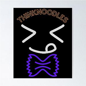 Funny Print Thinknoodles Pasta Gift Poster