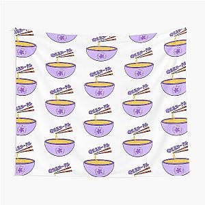 Japanese Anime Cute Purple Flower Tapestry