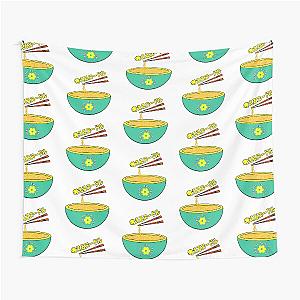 Think Japanese anime cute yellow flower tapestry