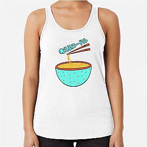 cute japanese anime polka dot blue Racerback Tank Top