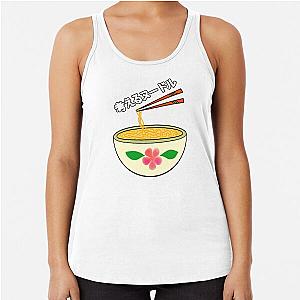 Think Noodles Japanese Anime Cute Pink Flower Racerback Tank Top