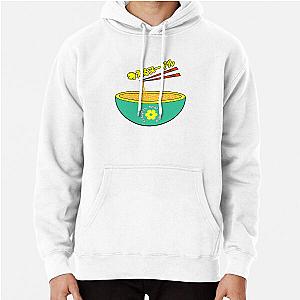 Think Noodles Japanese Anime Yellow Flower Pullover Hoodie