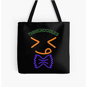 Funny Prints ThinkNoodles All Over Print Tote Bag