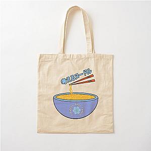 Japanese Anime Cute Blue Flower Cotton Tote Bag