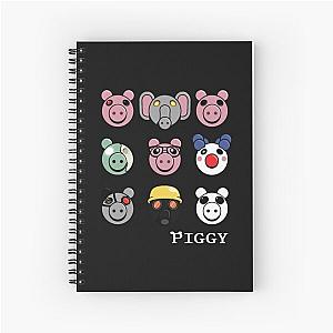 Thinknoodles Piggy Merchandise Spiral Notebook