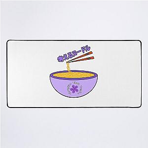 Think Noodles Japanese Anime Cute Purple Flower Desk Mat