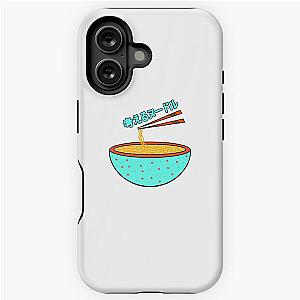 Think Noodles Japanese Anime Cute Polka Dot Blue iPhone Tough Case