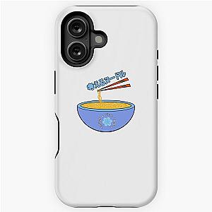 Think Noodles Japanese Anime Cute Blue Flower iPhone Case