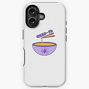 Think noodles Japanese Anime Cute Purple Flower iPhone Tough Case
